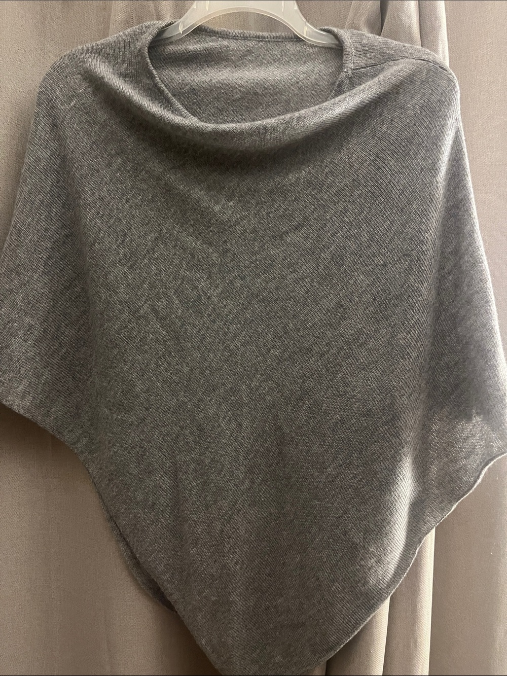 H&M Gray Knit Poncho Sweater